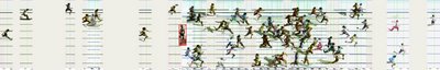 Men's 400m, 2005 World Championships (click to enlarge)