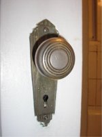 art deco style doorknob