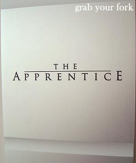 The Apprentice sign