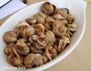 Farmed snails or escargots, removed from shell