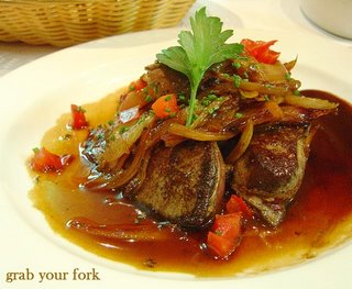 seared veal liver