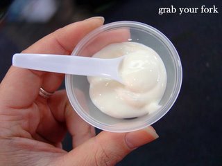 King Island Dairy yoghurt sample
