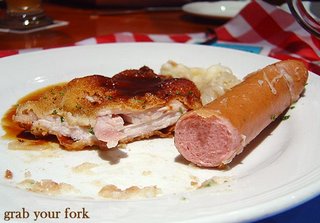sausage and schnitzel cross-sections