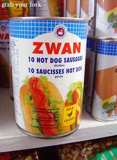 tinned hot dogs