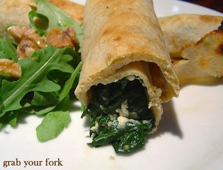 spinach crepe innards