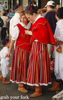 Portuguese dancers in traditional dress
