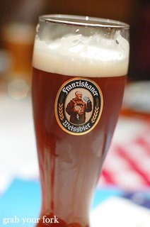 Franziskaner dark wheat beer