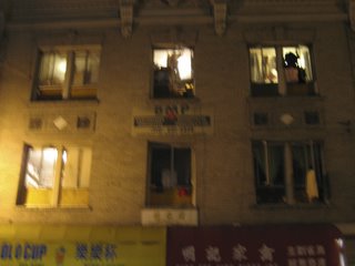 nighttime windows in chinatown