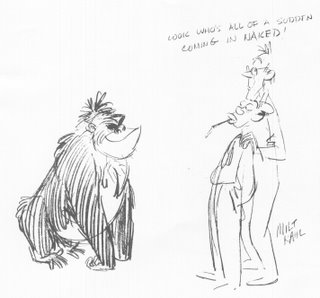 Ward Kimball in a gorilla suit