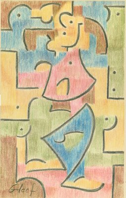 Goofy, Paul Klee style, by John Sparey