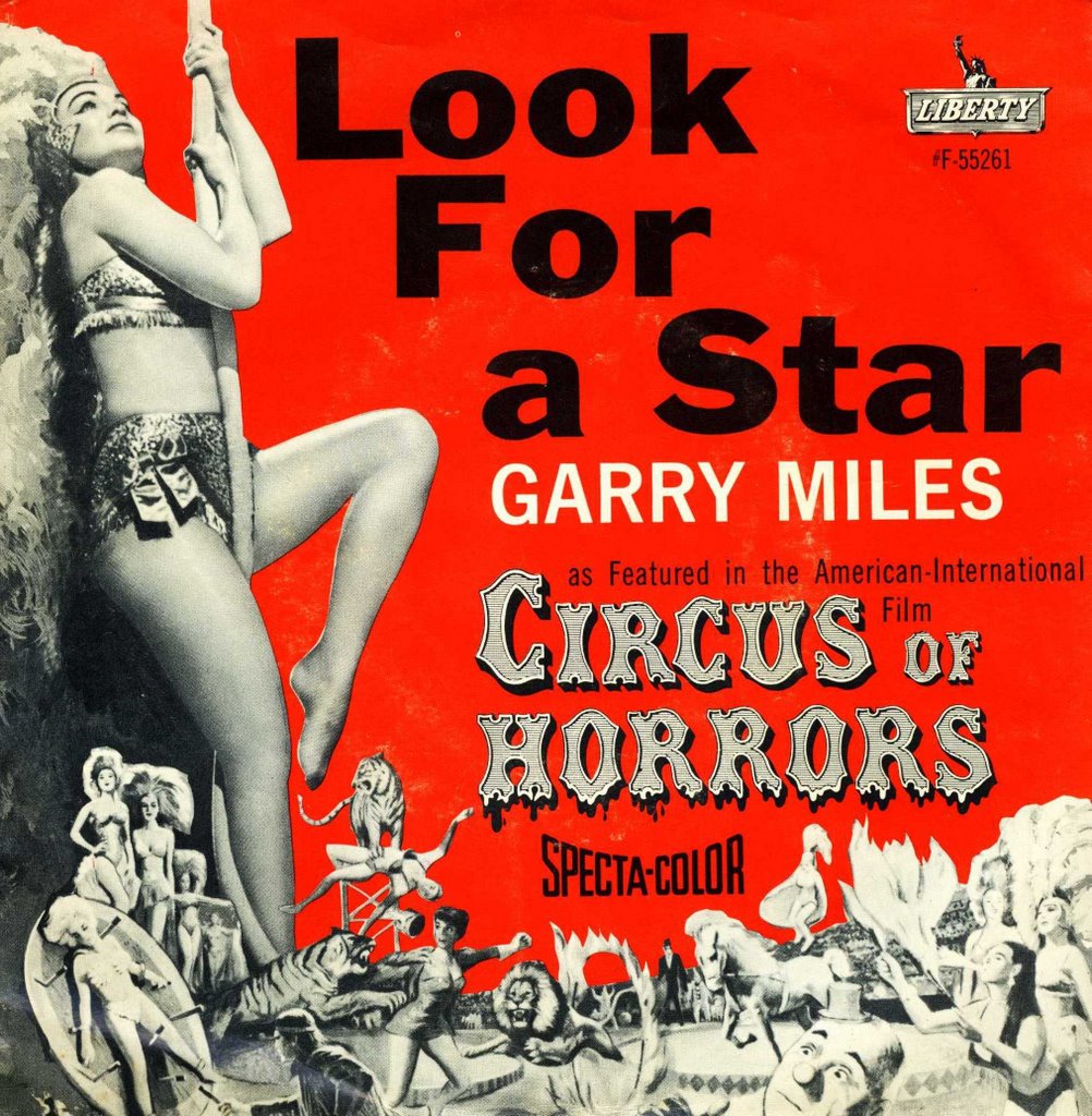 Sick's Sick Six: "Look For a Star" by Garry Miles from "Circus of Horrors"  45rpm picture sleeve (196?)
