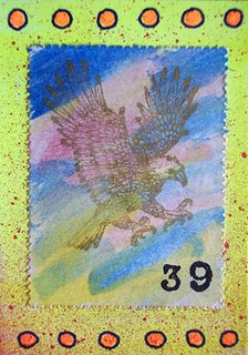 Mail Art ATC sent to Jeanne Mitchell from Troy Thomas