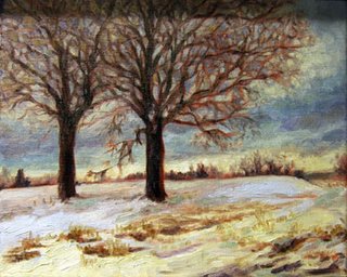 Snowy Landscape by Lori Levin