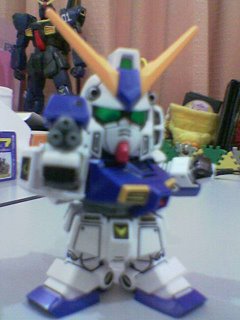 Gundam NT-1, with trademark gatling gun on his forearm