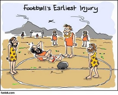(History - Stone age) Football's earliest injury.