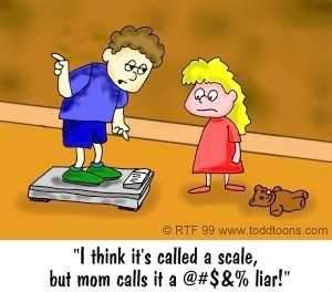 Mom had a weight issue!