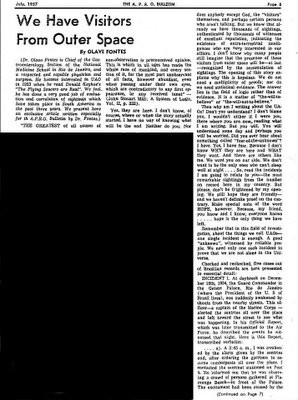 APRO Bulletin July 1957-We Have Visitors (A) Crpd