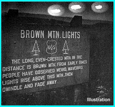Brown Mtn Lights Sign