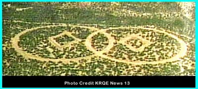 Circles in New Mexico Landscape