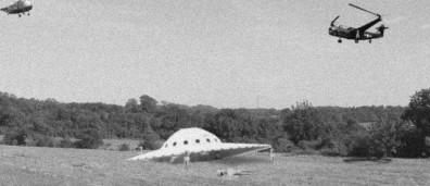 Flying Saucer Crashes On Ranch (Old)