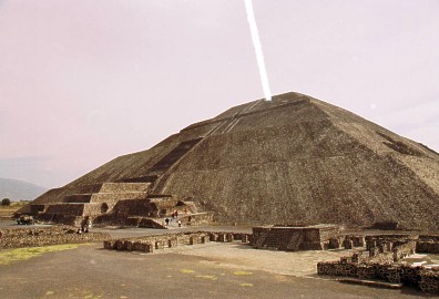 Laser Beamed To ET FromTeotihuacan Pyramid