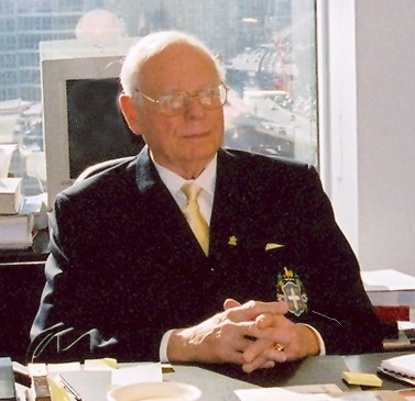 Paul Hellyer in His Office