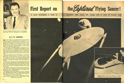 Sir Magazine Sept 1954 First Report On Caprured Saucer (2 & 3)