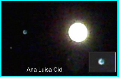 UFO Near Moon By Ana Luis Cid