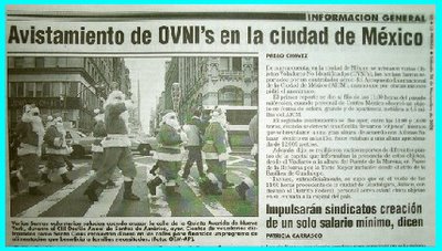 UFOs Reported in Mexican Paper