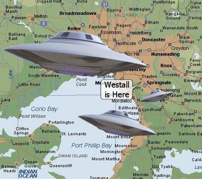 Westall Map With Saucers