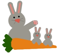 Rabbits and carrot