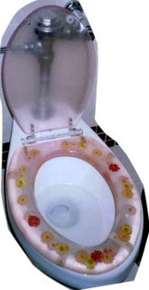 Flowered Toilet Seat