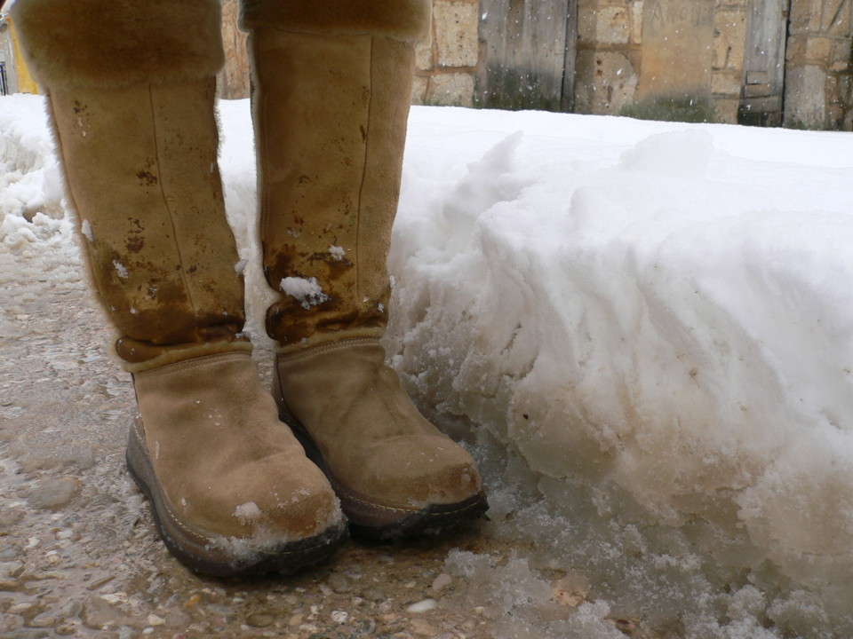 De Tacones y Bolsos - diseño independiente: Mis botas y yo en la nieve