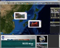 World Wind: integrated browser + widget
