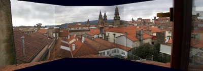 Santiago de Compostela, cidade velha, panorámica