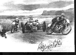 drawing from the programme of the first hill climb by Peter Parker