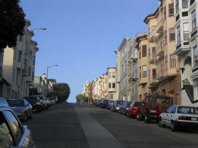 Calle San Francisco en cuesta