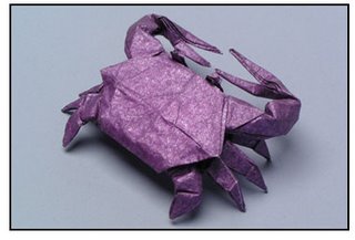 Origami - fresh water crab
