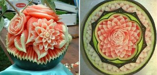 watermelon art. flower