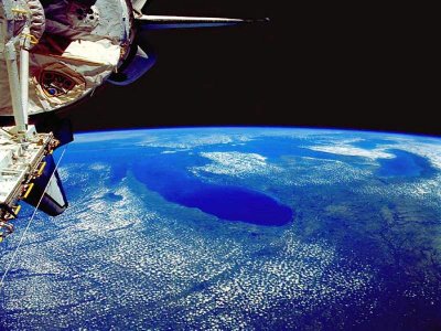 astronaut taken picture from space