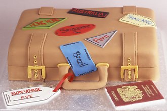 luggage for traveler cake