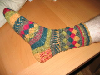 Another entrelac sock picture