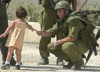 israeli soldier with girl