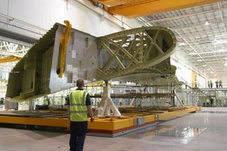 And a product made by BAE Systems - the Airbus A380 wing