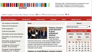 The Austrian presidency website - subject to EU rules