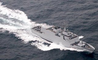 An Italian Commandante patrol vessel
