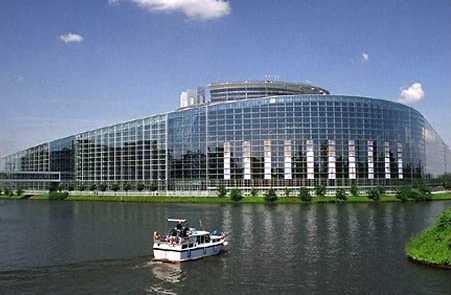 The EU parliament in Strasbourg