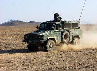 A Canadian RG-31 on patrol in Afghanistan
