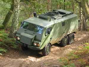 The armoured Pinzgauer - destined for Afghanistan