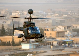 The Kiowa light tactical helicopter